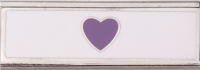 Two Color Purple Heart Commendation Bar