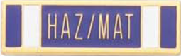 5 Section Haz/Mat  Commendation Bar