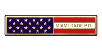 Miami Dade P.D. American Flag Bar