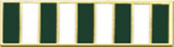 Nine section service recognition bar