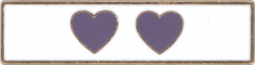 3 Color Purple Heart Commendation Bar