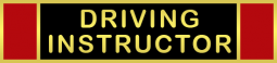 Driving Instructor Recognition Bar