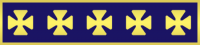 Commendation Bar with 5 Maltese Crosses