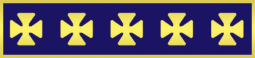 Commendation Bar with 5 Maltese Crosses