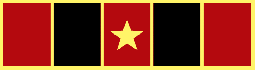 Five Section Recognition Bar With a Star