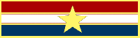 Three section recognition bar with star