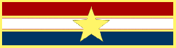 Three section recognition bar with star