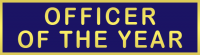 Officer of the Year Recognition Bar