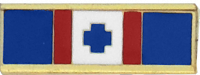 Six Section Commendation Bar with Cross in Center