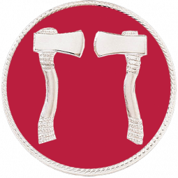 Two Vertical Axes With Enamel Background