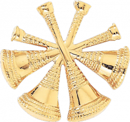 Deputy Chief Badge with Four Horns Cut-Out