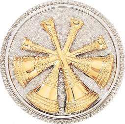 Deputy Chief Four Crossed Bugles on A2540-A disc