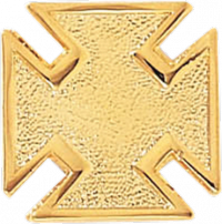 Plain Maltese Cross Lapel Pin