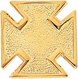 Plain Maltese Cross Lapel Pin