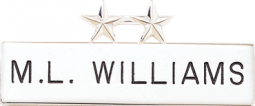 Quality Custom Name Bar With Two Applied Stars