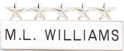Quality Custom Name Bar With Five Applied Stars