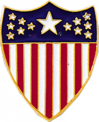 American Flag Shield Seal