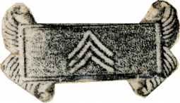 Insignia piece with Sergeant Chevrons