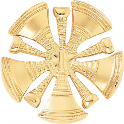 Chief Cap Badge with Five Crossed Horns