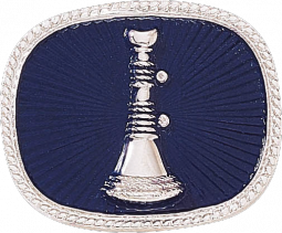 Single Horn Cap Badge