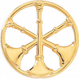 Assistant Chief Hat Badge featuring Three Horns