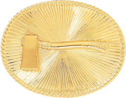 Oval Right Facing Axe Cap Badge