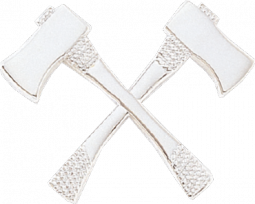 Two Crossed Axes Cut Out