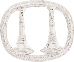 Two Cut Out Vertical Horns