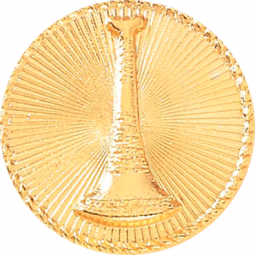 Lieutenant Single Horn with Rays Plain Seal