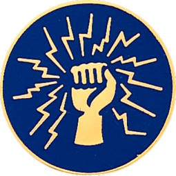 Fist with Lightning Bolts