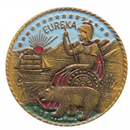 California Seal with Rope Border