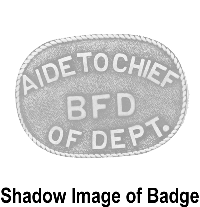 Plain Oval Badge with Rope Border