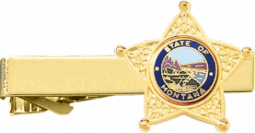 Star Tie Clasp With Applied Seal