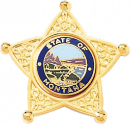 Five Point Star Tie Tac With Applied Seal