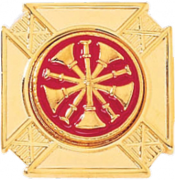 Maltese Cross Tie Tac With Applied Seal