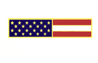 Engravable American Flag Commendation Bar