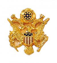 US Coat of Arms Pin with Red, White and Blue Shield