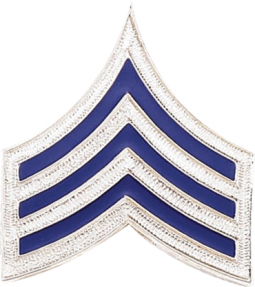 Sergeant Chevrons With or Without Enamel