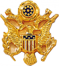 US Coat of Arms with Red, White, and Blue Shield