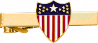 American Flag Shield Tie Clasp