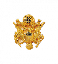 U.S. Coat of Arms Pin with Red, White and Blue Shield