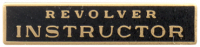 Revolver Instructor Enamel Marksmanship Bar