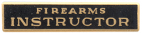 Firearms Instructor Enamel Marksmanship Bar