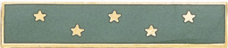 One section recognition bar with five stars