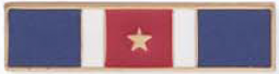 Five Section Recognition Bar with 1 star in the center section