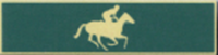 One Section Commendation Bar with horse and rider