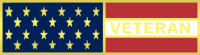 VETERAN, American flag recognition bar