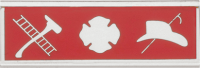 Maltese Cross with Fire Scramble Commendation Bar