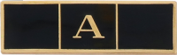 Three Section Commendation Bar with an "A"