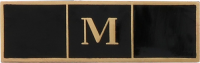 Three Section Commendation Bar with an M